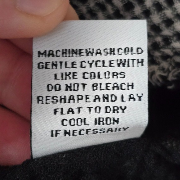 Habitat Womens Button Front Top Size Medium Plaid Long Sleeve Gauzy Lagenlook - Picture 9 of 13